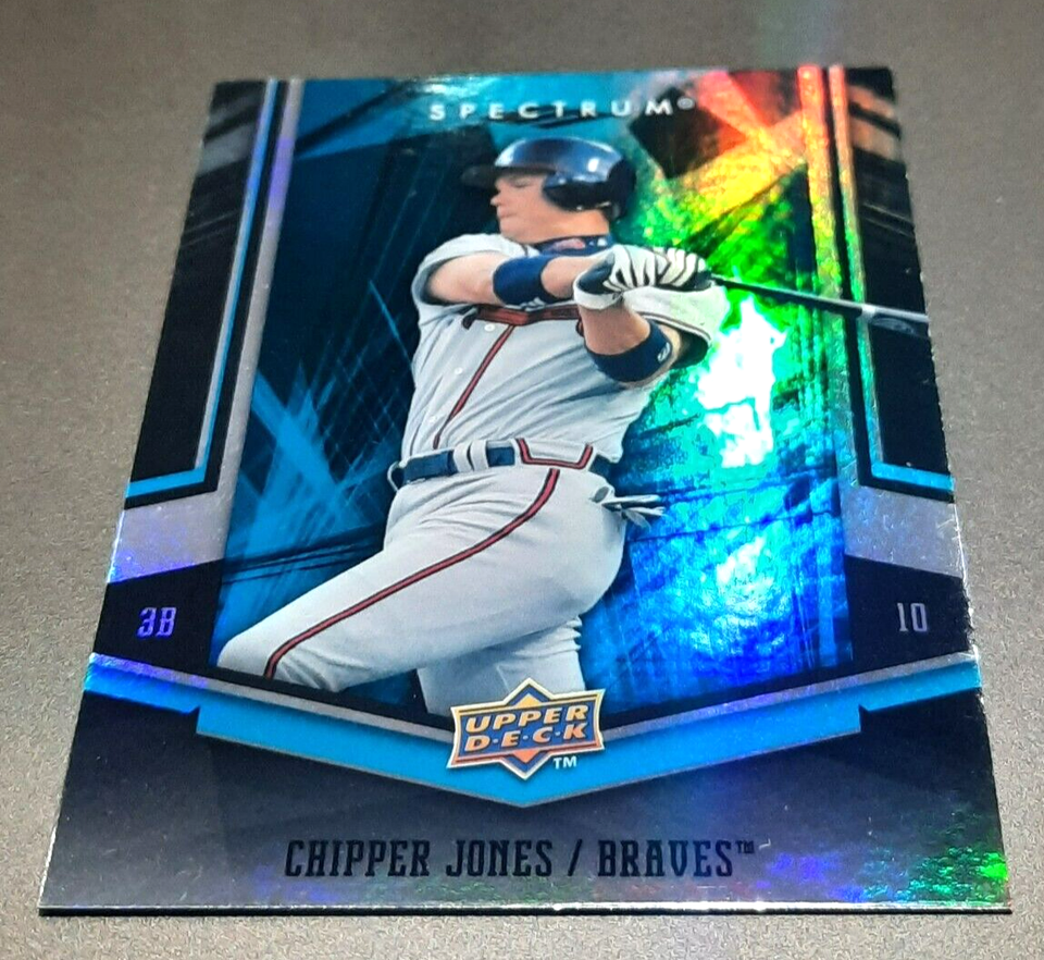 CHIPPER JONES-FOIL-2008 UPPER DECK SPECTRUM ⚾️ BASEBALL CARD-ATLANTA ...