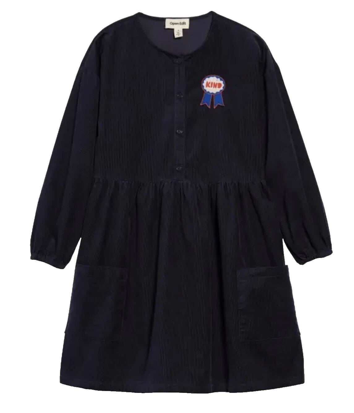 Azul 100% algodão Vestidos para Meninas