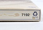 Brown cardboard box with white text reading “7192 Please Recycle” and “Made in USA,” 13" round glass platter.