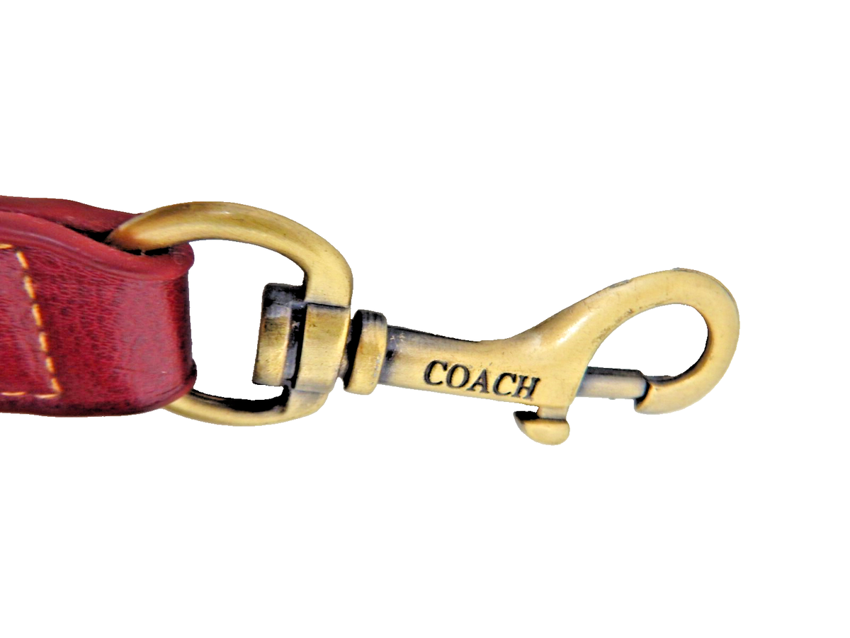 Coach Dark Burgundy Leather Purse Strap ?SOLD? vintage authentic coach deep burgundy leather mini  main image 3