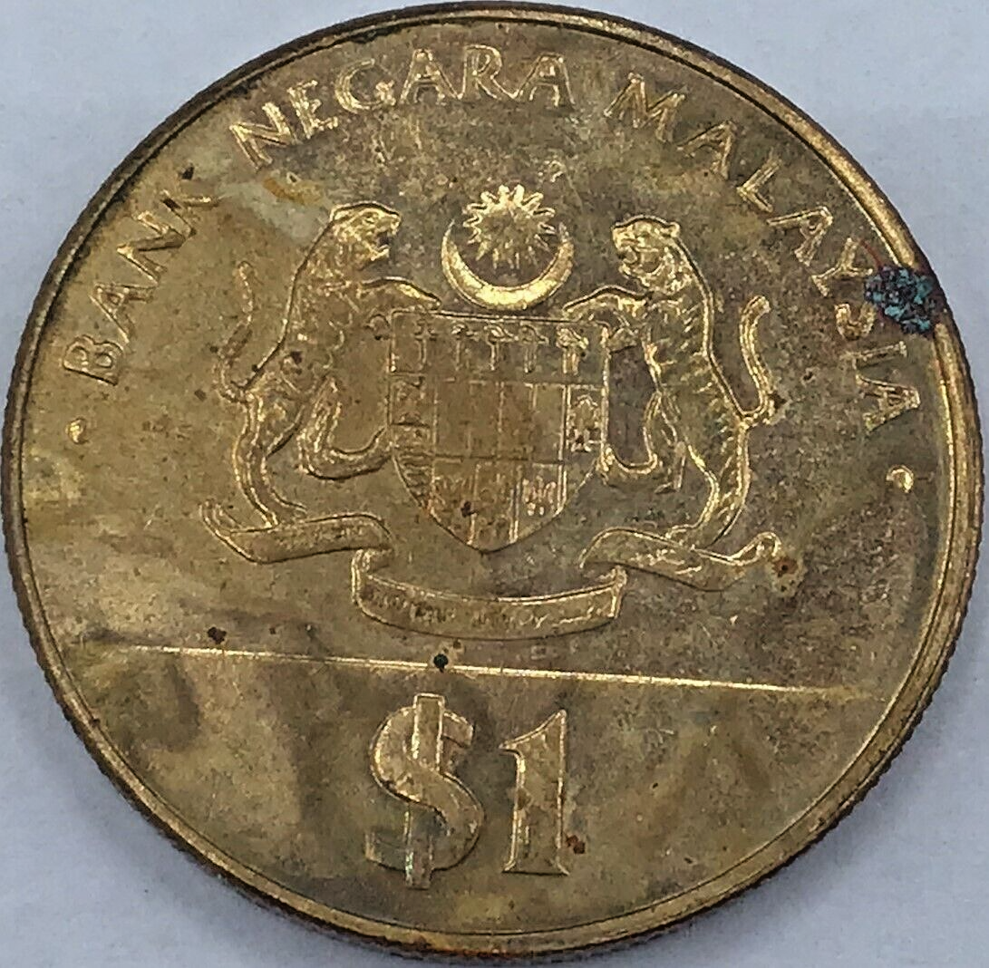 Brass $1 Coin - Bank Negara Malaysia - 30 Tahun Merdeka 1957-1987 | eBay  フランクリンミント 1980