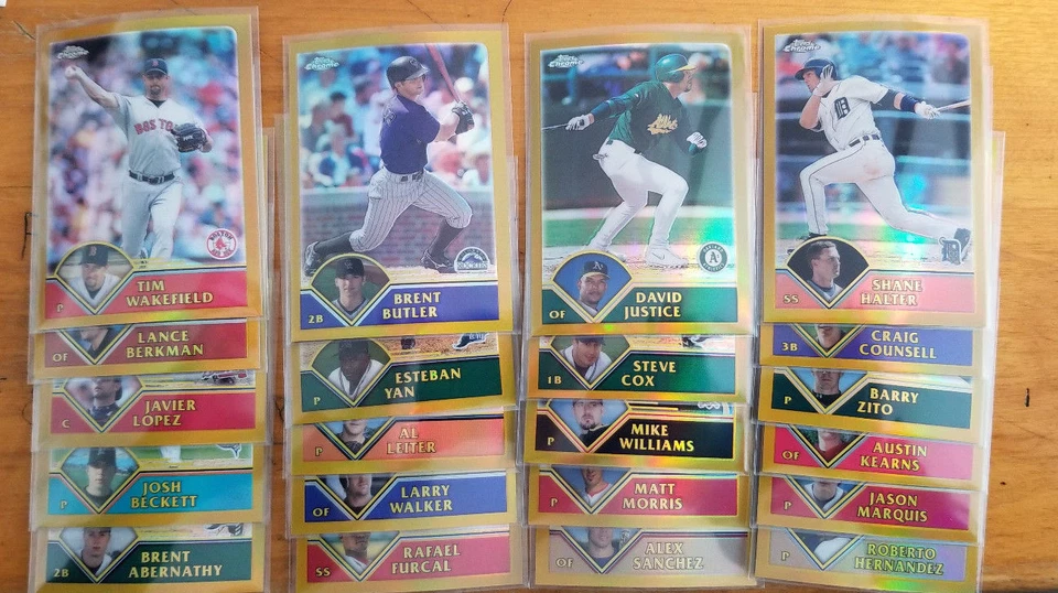 2003 Topps Chrome Gold Refractors /449 Fill your set you pick choice - Image 2 of 2