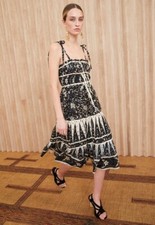 Ulla Johnson Indah Midi Strap Cotton Dress US 2