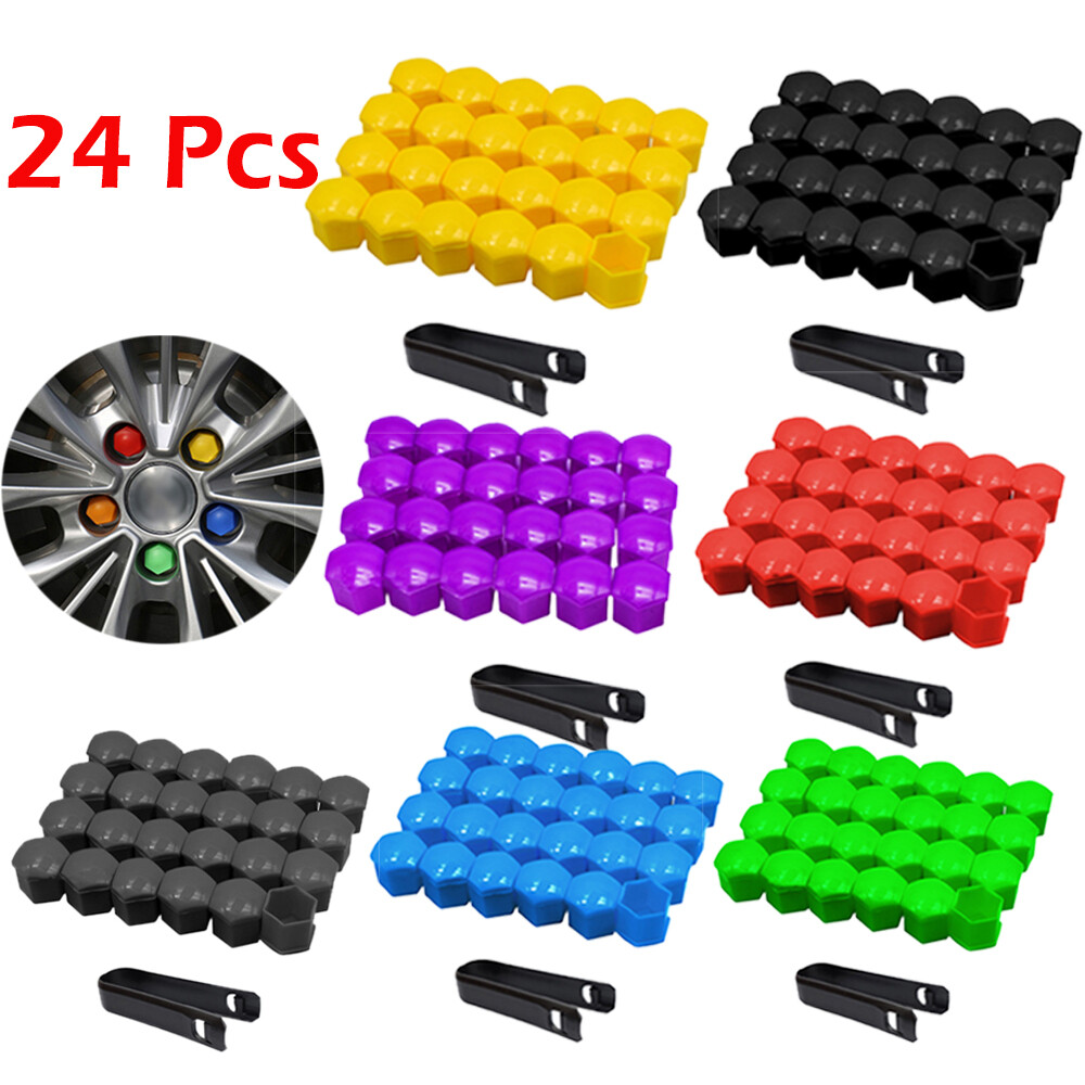 NOPNOG 20 Pcs/Set 21mm Car Wheel Nut Caps, Car Hub Screw Cover, Dust Proof, Plastic (Red NOPNOG 20 Pcs/Set 21mm Car Wheel Nut Caps, Car Hub Screw Cover, Dust Proof, Plastic (Red