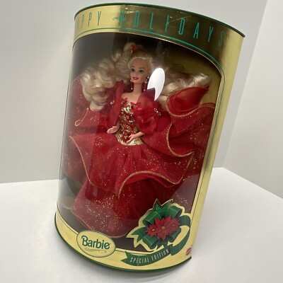 1993 HAPPY HOLIDAYS BARBIE Christmas Special Edition #10824 Mattel