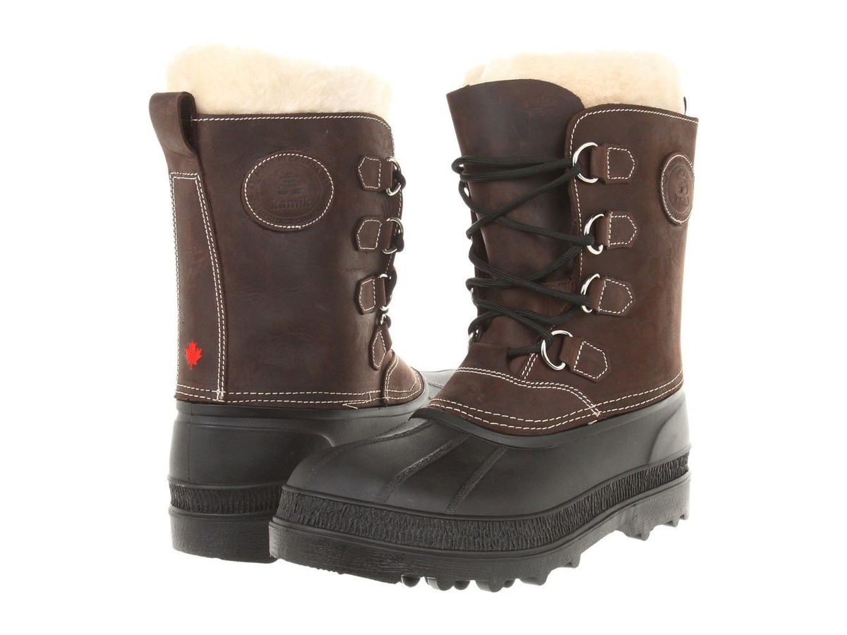 Kamik Dark Brown and Black Winter Boots, NWT Kamik - Nations Winter Boots Dark Brown Men main image 3