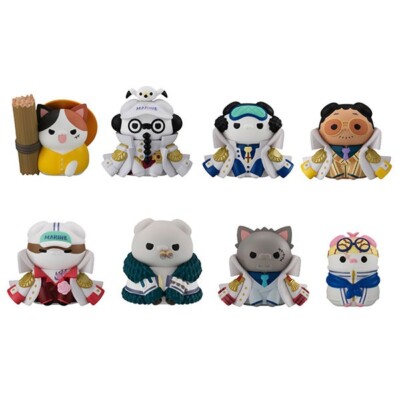 MEGA CAT PROJECT ONE PIECE NYAN PIECE NYAN! Luffy VS Marine Figure 8 set BOX