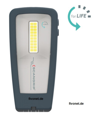 Scangrip MINIFORM for LIFE LED Arbeitsleuchte Magnet Haken Akku Robust flach neu
