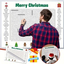 Jumbo Thanksgiving Word Search Poster, Giant 36"x24" Wall Game For Families USA