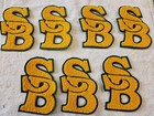 Vintage set of 7 Letterman Felt Jacket Letters S And B NEW  — photo 6