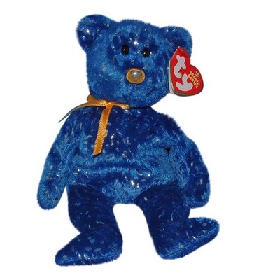 Ty Beanie Baby Discover - MWMT (Bear Blue Northwestern Mutual Exlcusive 2006)