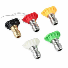5pcs Pressure Washer Spray Tips Nozzles High Power Kit Quick Connect 1/4" Set