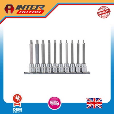 Draper Expert TX-STAR  Plus Socket Bit Set, 3/8'' Sq. Dr., 100mm (10 Piece) 1634