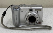 Canon PowerShot A75 Digital Camera Compact 3.2 MP 3X Zoom Silver Tested Works