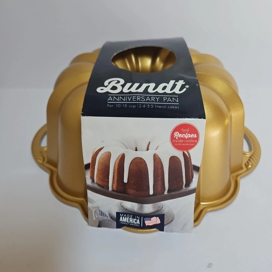 Nordic Ware Anniversary Bundt Pan New In Sleeve 10-15 Cup
