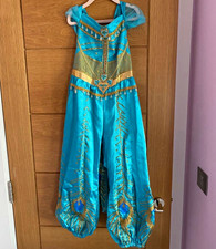 Disney Princess Jasmine Blue Fancy Dress Costume Dress, Princess Theme, Size 7-8