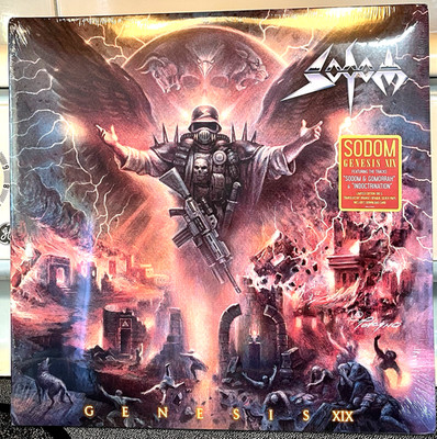 Sodom - Genesis XIX 2xLP limited 500 on ORANGE/OPAQUE SILVER Split Color Vinyl