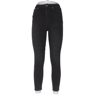 Zara, Jeans, Größe: 34, Schwarz, Baumwolle/Elasthan/Polyurethan, Einfarbig #yi2
