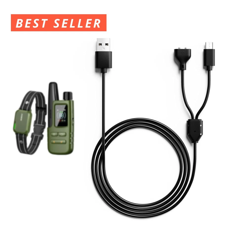 Jugbow Replacement Dog Shock Collar Cable Magnetic Charging and USB Type C Cord