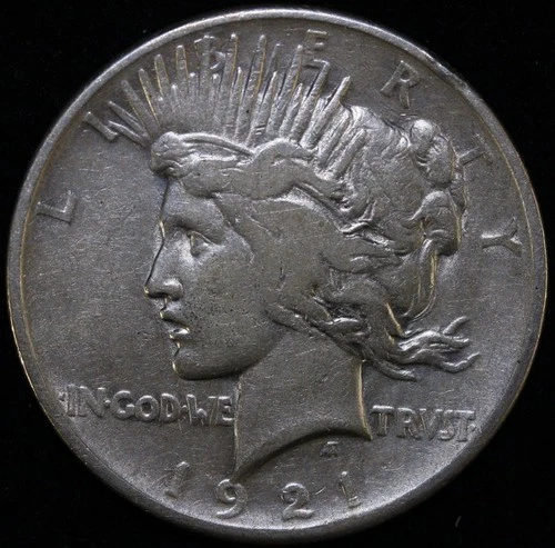 1921 PEACE SILVER DOLLAR ~ XF KEY DATE #A61