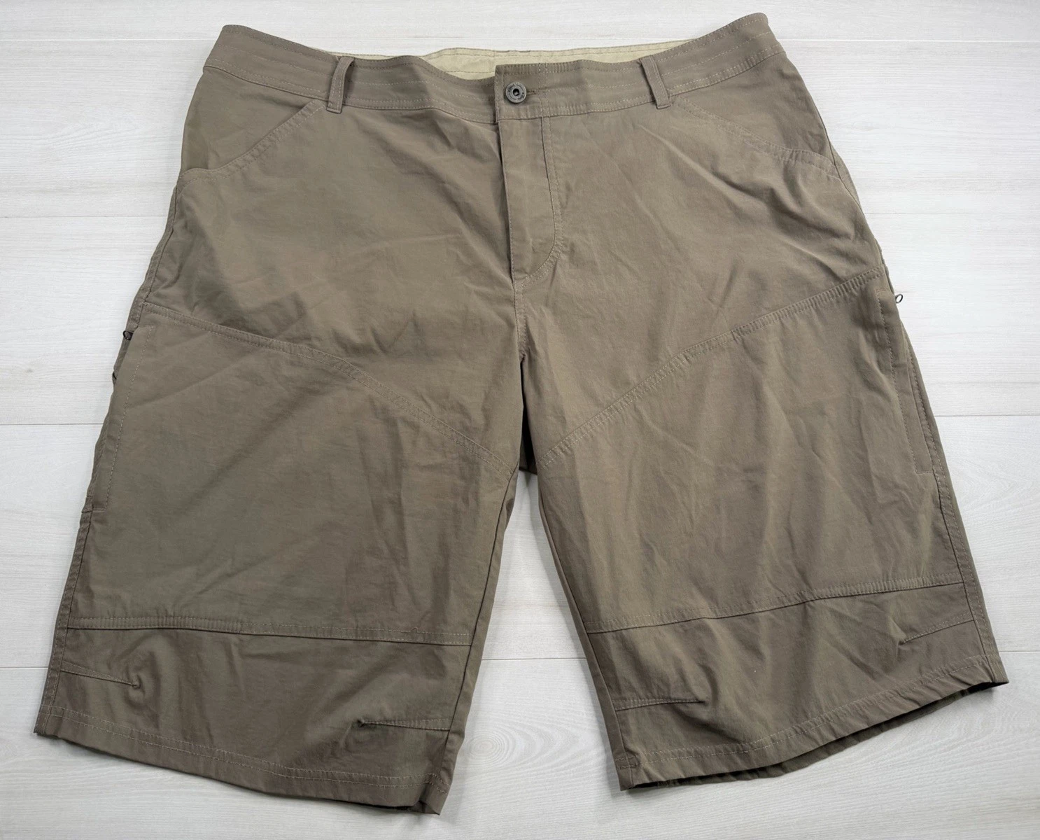 KUHL Renegade Shorts Khaki Hiking Utility Outdoor Performance Stretch Men 42 EUC