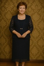 R  M Richards Woman Mother Of The Groom Formal Dress SZ 14W Glam Lace Elegant