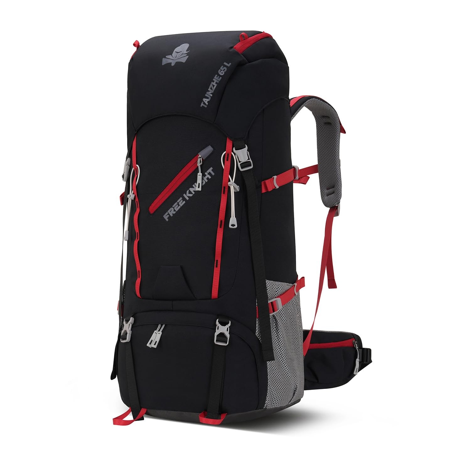Bseash 65L Waterproof Hiking Camping Backpack with Rain Cover, Outdoor Sport ...