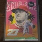 Topps 2022 MLB 2-Card Lot Mike Trout Angels Gallery/Chrome 35th MA-5 GTBC-1