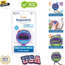 Learning Resources Simple 3 Button Stopwatch, Supports Science Investigations...