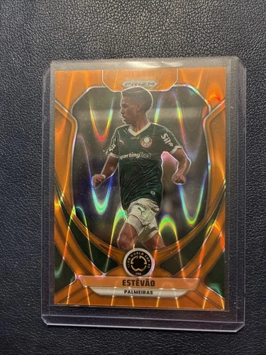 2025 Panini Prizm FIFA Club World Cup Soccer Orange Seismic Estevao #151