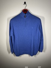 Burberry Merino Wool Sweater Men  s Size L 1/4 Zip