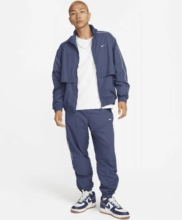 Nike Sportswear Solo Swoosh Woven Track Jacket FB8622-437Mens Size XS New No Tag thumbnail 4