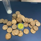 1957 D BU Lincoln Cent Roll 50 Coins