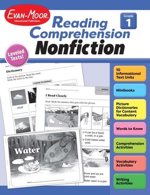 Evan-Moor Reading Comprehension: Nonfiction, Grade 1 - Homeschooling and .. NEW