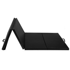 Black 4'x10'x2" Folding Panel Gym Fitness Exercise Gymnastics Mat