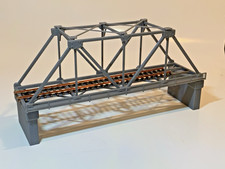 HO Scale Steel Truss Bridge Kit w/ Piers   Si...