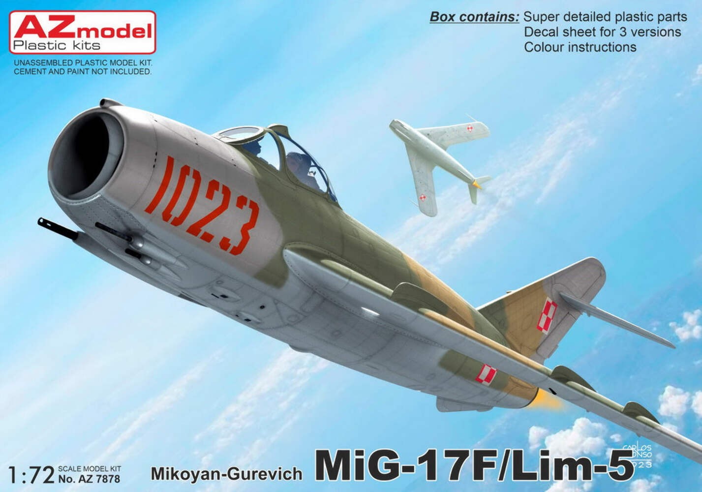 AZ Model AZ 7878 1:72 MiG-17F/Lim-5 ÃƒÂ¢Ã¢â€šÂ¬Ã¢â€žÂ¢FighterÃƒÂ¢Ã¢â€šÂ¬Ã¢â€žÂ¢