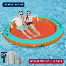 CALOBANA Water Hammock Inflatable Round Floating Ring, Lake Floats Raft Island I
