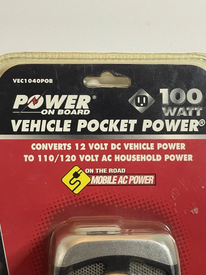 Vector Power On Board Vehicle Pocket Mobile Electronics AC Power 100 Watt NIP - Image 2 of 4