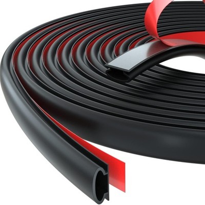 Selbstklebend TPE-Plastik Türdichtung 6m D-Black für Fen
