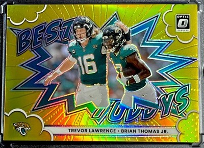 2025 Optic Trevor Lawrence Brian Thomas Jr. Best Tuddys Gold /10 🔥