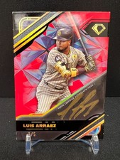 2025 Diamond Icons Luis Arraez Black Polychromatink Red Auto 1/5 - Padres