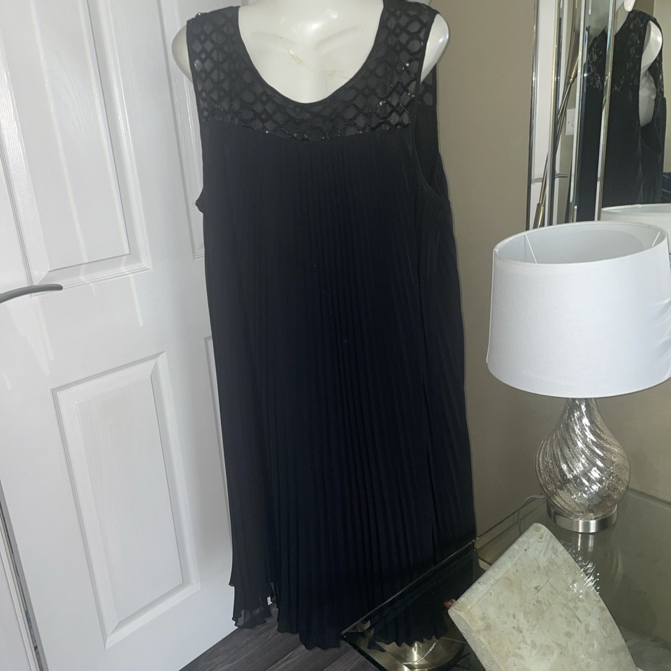 Robe Midi Pour Femme Par Principles By Ben De Lisi - Modèle Petite Taille UK 12, Motif Noir Et Blanc élégant
