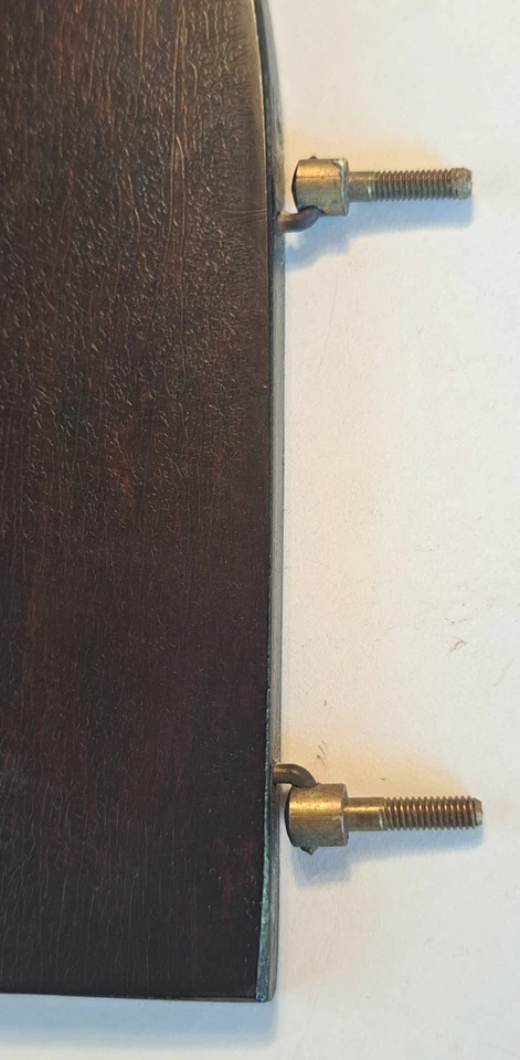 Antique Gilbert Mantel Clock Wood Rear Access Door With Pin Style Hinges - Image 3 of 4