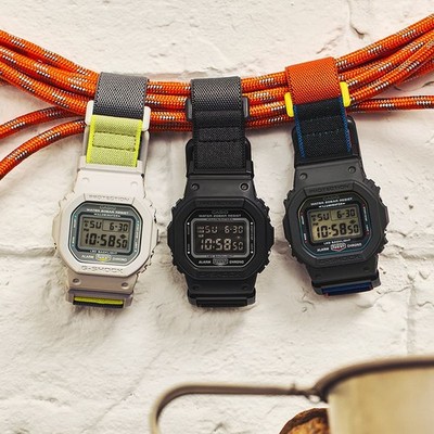 CASIO G-Shock Original DW-5600 series Textilarmband mit magnetischer Schließe