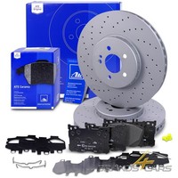 ATE Bremsscheiben +Ceramic BelÄGe Vorne FÜR Mercedes CLS C257 E-KLASSE W213 GLC