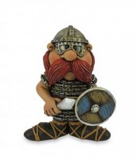 Les Alpes Dekofigur Funny World Wikin015 83944  Thorin mit Schild 9,5 cm