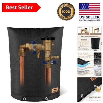 16'' x 20'' Waterproof Backflow Preventer Insulation Cover for Winter Protection