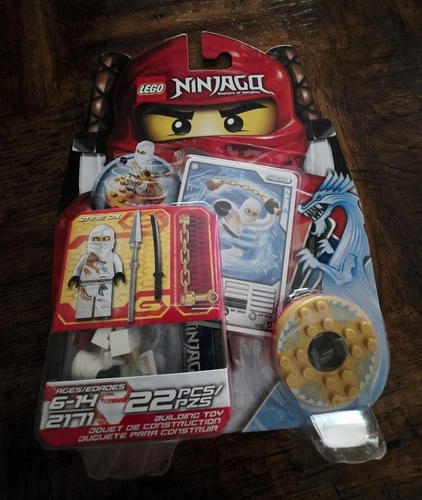 LEGO NINJAGO Zane DX Spinner Set 2171, 22 Pieces, Blister Pack (2011) NISB