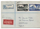GB QEII 1955 £1 & 10/- Waterlow Castles Registered FDC WS47322